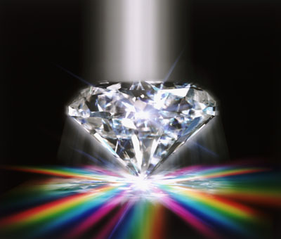 Precious Diamond With Rainbow